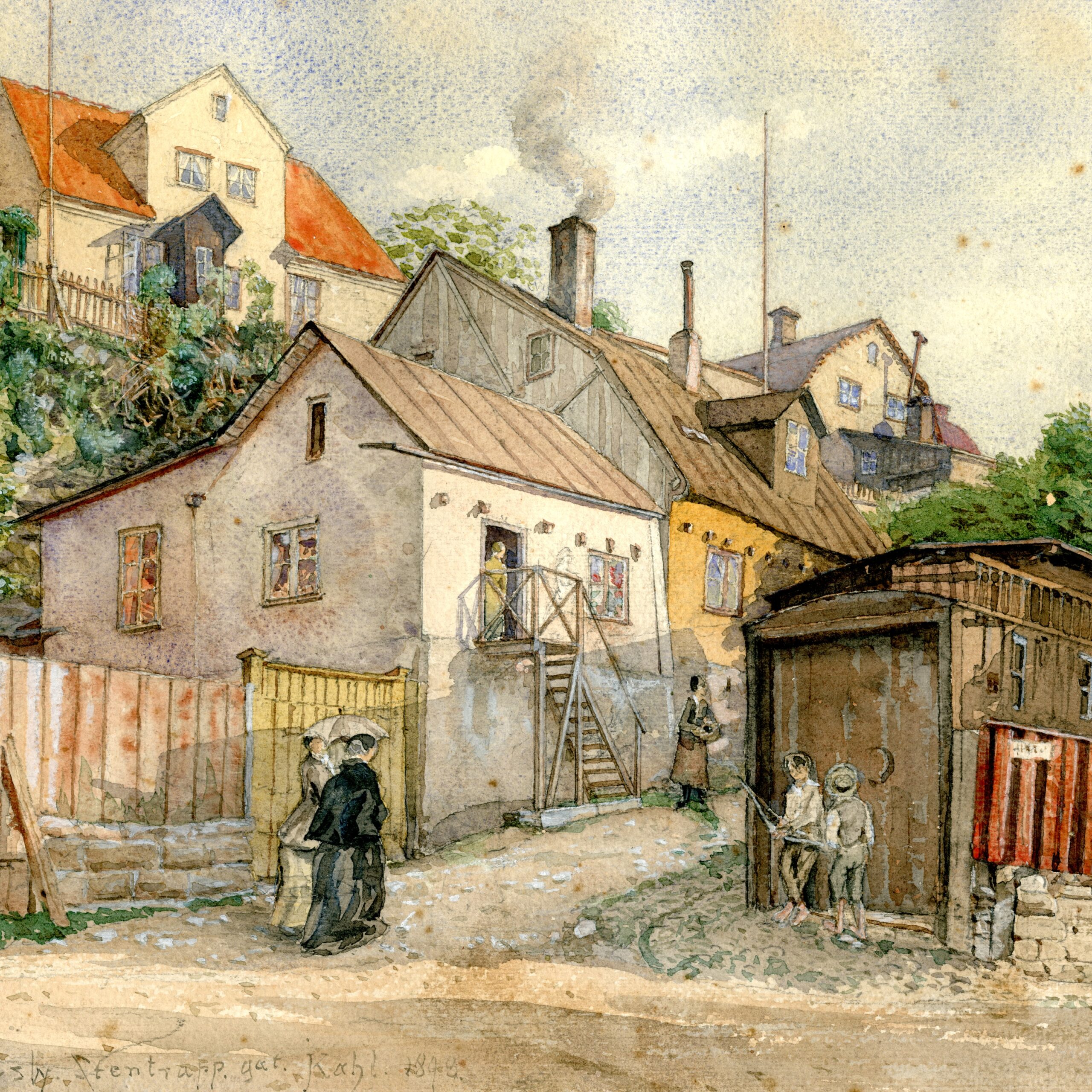 1800-talets Gotland i färgsprakande akvarell
